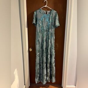 Gorgeous sequined floor length dress